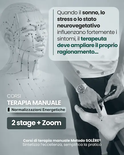 Applicazione clinica delle Normalizzazioni Energetiche Metodo SOLÈRE® in terapia manuale